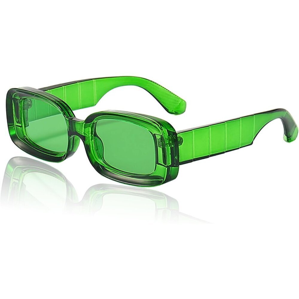 Rectangle Sunglasses Green UV Protection Durable Fashion for Women Men